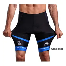 CELANA TRAINING PENDEK Celana Sepeda Padding 3D Gel Veobike Cool Max Fullprint Cycling Shorts Biru Tua