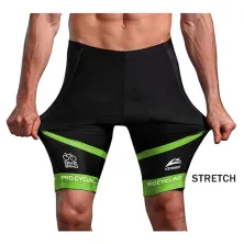 CELANA TRAINING PENDEK Celana Sepeda Padding 3D Gel Veobike Cool Max Fullprint Cycling Shorts Hijau Muda