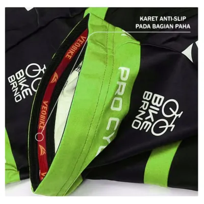 CELANA TRAINING PENDEK Celana Sepeda Padding 3D Gel Veobike Cool Max Fullprint Cycling Shorts Hijau Muda 4 cds_veobike_gel_fullprint_pendek_im3