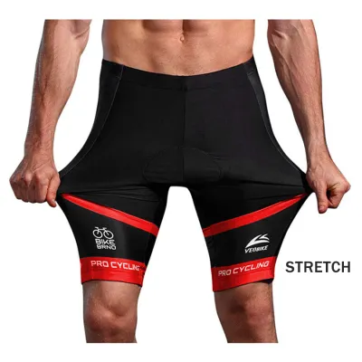 CELANA TRAINING PENDEK Celana Sepeda Padding 3D Gel Veobike Cool Max Fullprint Cycling Shorts Merah Cabe 2 cds_veobike_gel_fullprint_pendek_mc1