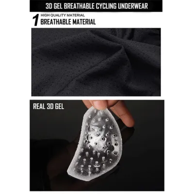 CELANA TRAINING PENDEK Celana Sepeda Padding 3D Gel Veobike Cool Max Cycling Underwear Hitam 4 cds_veobike_gel_pendek_hx3