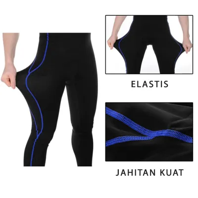 CELANA TRAINING PANJANG Celana Sepeda Panjang Padding 3D Gel Scotchlite Veobike Cycling Pants Biru Tua 4 cds_veobike_gel_scotchlite_panjang_bt3