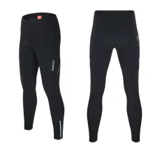 CELANA TRAINING PANJANG CELANA SEPEDA PANJANG PADDING 3D GEL SCOTCHLITE VEOBIKE CYCLING PANTS Hitam