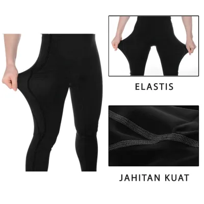 CELANA TRAINING PANJANG CELANA SEPEDA PANJANG PADDING 3D GEL SCOTCHLITE VEOBIKE CYCLING PANTS Hitam 4 cds_veobike_gel_scotchlite_panjang_hx3