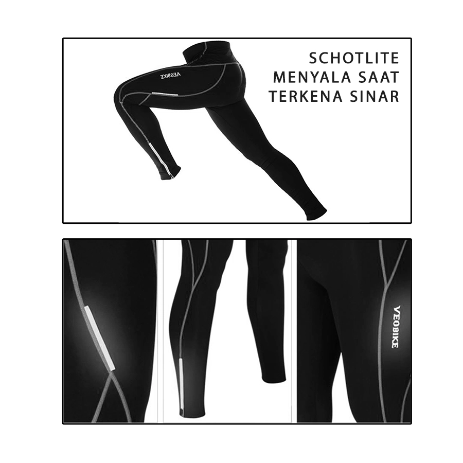 CELANA TRAINING PANJANG Celana Sepeda Panjang Padding 3D Gel Scotchlite Veobike Cycling Pants Silver 3 cds_veobike_gel_scotchlite_panjang_sv2