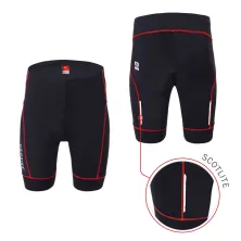 CELANA TRAINING PENDEK Celana Sepeda Padding 3D Gel Veobike Cool Max Scothlite Cycling Shorts Merah Cabe