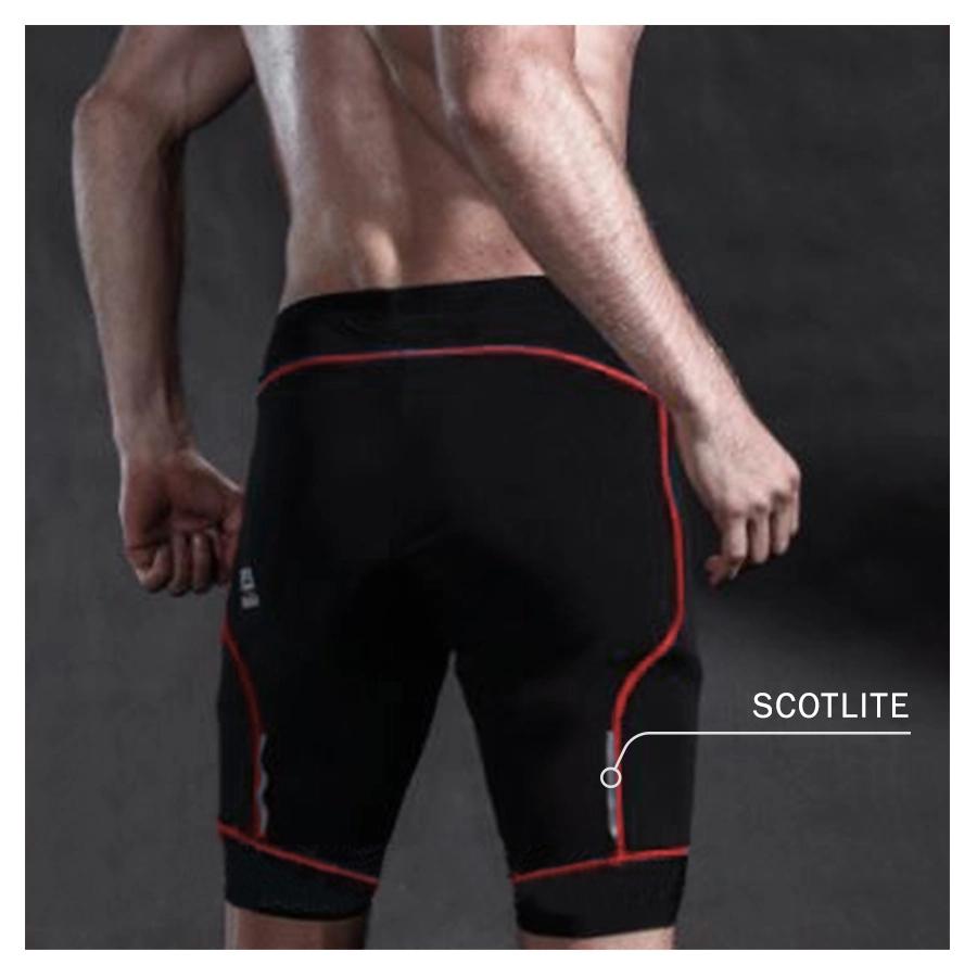 CELANA TRAINING PENDEK Celana Sepeda Padding 3D Gel Veobike Cool Max Scothlite Cycling Shorts Merah Cabe 4 cds_veobike_gel_scotchlite_pendek_mc3