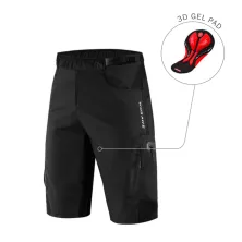 CELANA TRAINING PENDEK Celana Sepeda MTB Downhill Padding Gel Wosawe Cyling Shorts Hitam