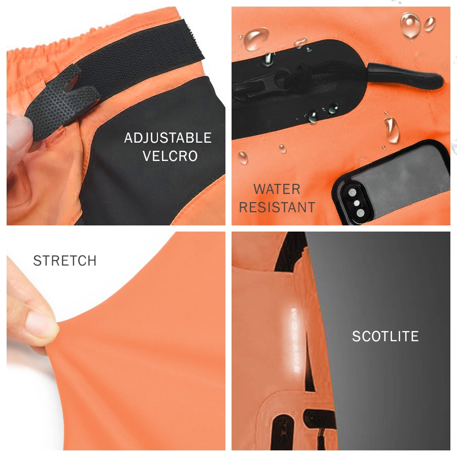 CELANA TRAINING PENDEK Celana Sepeda MTB Downhill Padding Gel Wosawe Cyling Shorts Orange 3 cds_wosawe_gel_pendek_or2