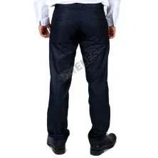 CELANA PANJANG FORMAL Celana Bahan Formal Pria Slimfit Metallic Biru Dongker