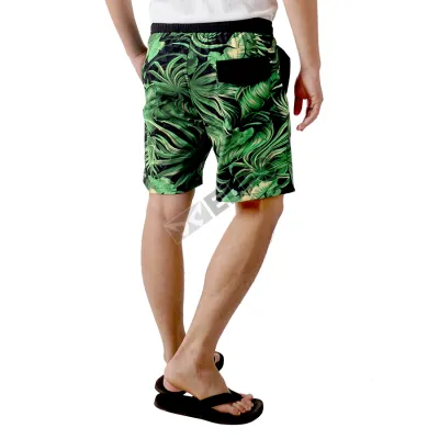 CELANA PANTAI  Celana pantai pria Water resistant quick dry surfing summer pants leaf Hijau Tua 2 celana_pantai_motif_leaf_hx_1_copy