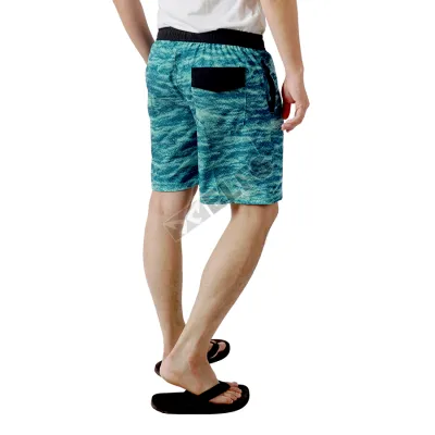 CELANA PANTAI  Celana pantai pria Water resistant quick dry surfing summer pants ocean Biru Tua 2 celana_pantai_motif_ocean_hx_1_copy