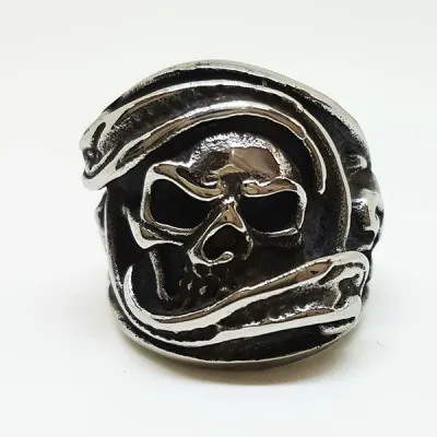 CINCIN Cincin Titanium Tengkorak QGZ28 Monster Silver 1 cincin_qgz28_skull_monster_sv_0