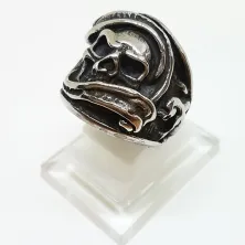 CINCIN Cincin Titanium Tengkorak QGZ28 Monster Silver