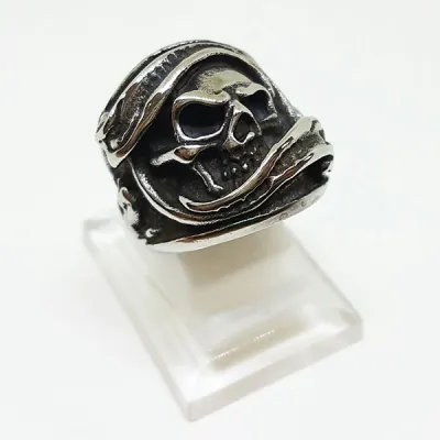 CINCIN Cincin Titanium Tengkorak QGZ28 Monster Silver 3 cincin_qgz28_skull_monster_sv_2