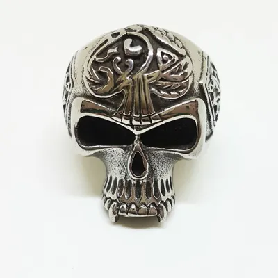 CINCIN Cincin Titanium Tengkorak QGZ28 Wajik Silver 1 cincin_qgz28_skull_wajik_sv_0