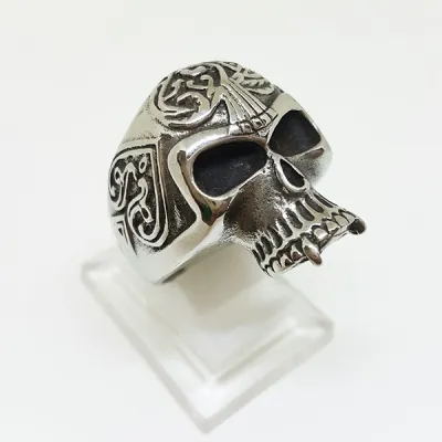 CINCIN Cincin Titanium Tengkorak QGZ28 Wajik Silver 3 cincin_qgz28_skull_wajik_sv_2