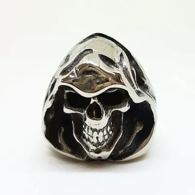 CINCIN Cincin Titanium Tengkorak QGZ28 Hoody Silver 1 cincin_skull_qgz28_hoody_sv_0