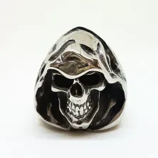 CINCIN Cincin Titanium Tengkorak QGZ28 Hoody Silver