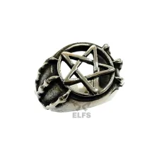 CINCIN Cincin Titanium Pentagram Silver