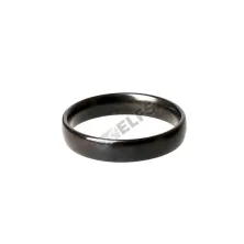 CINCIN Cincin Titanium Polos Kotak Kecil SIM04 Hitam