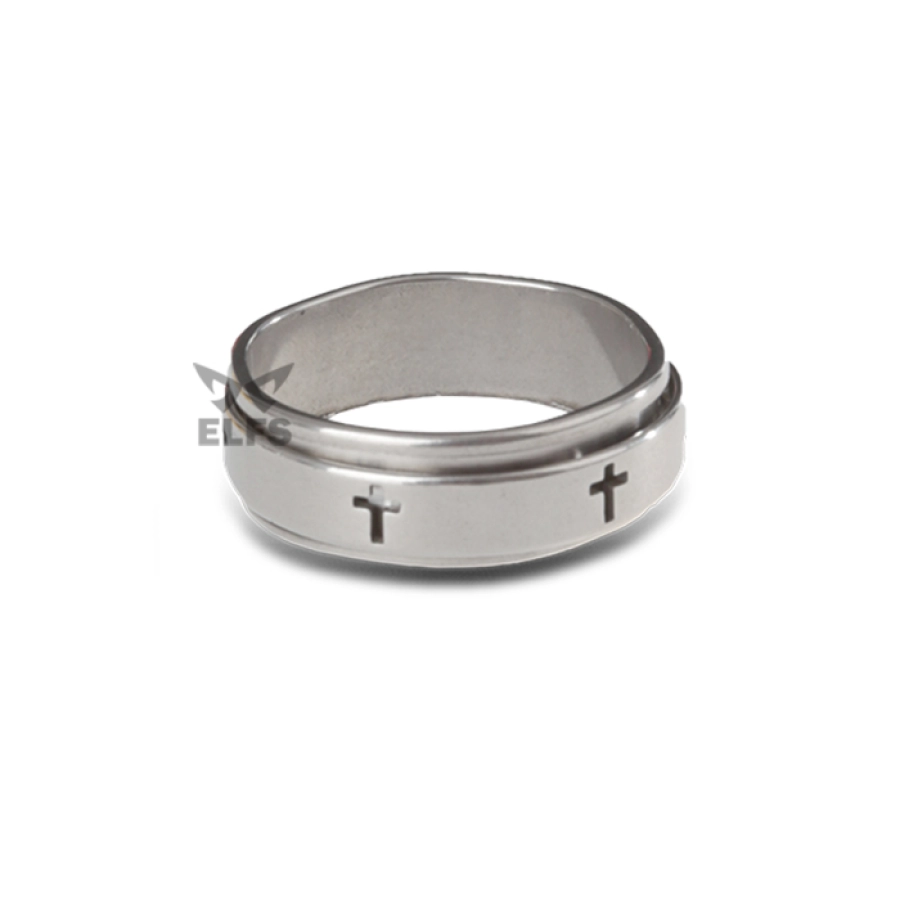 CINCIN Cincin Titanium Rotate Cross Silver 1 cincin_titanium_rotate_cross_sv_0