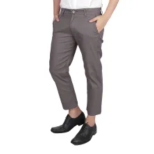 CELANA PANJANG FORMAL Celana Panjang Pria Slimfit Cropped Chino Pants Abu Tua