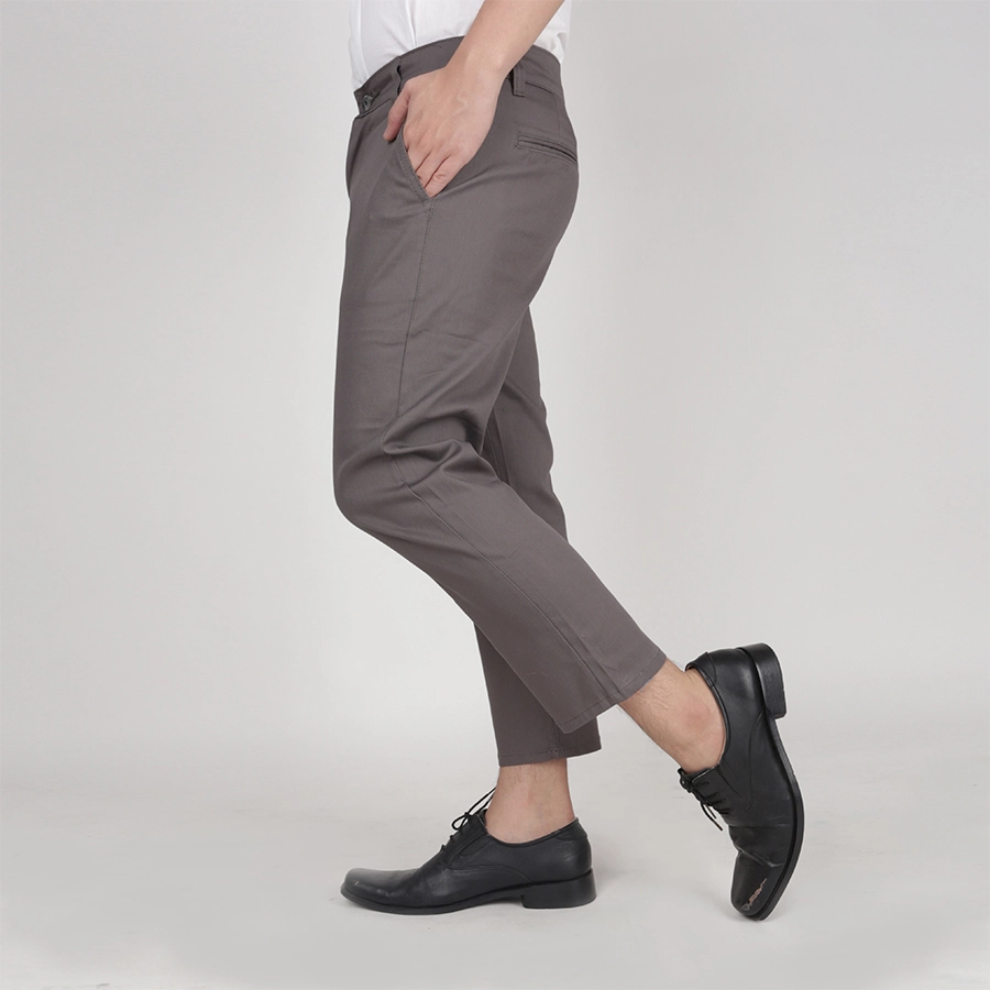 CELANA PANJANG FORMAL Celana Panjang Pria Slimfit Cropped Chino Pants Abu Tua 2 cjb_chino_cropped_simple_at1