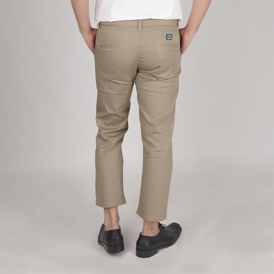 CELANA PANJANG FORMAL Celana Panjang Pria Slimfit Cropped Chino Pants Coklat Muda 2 cjb_chino_cropped_simple_cm1