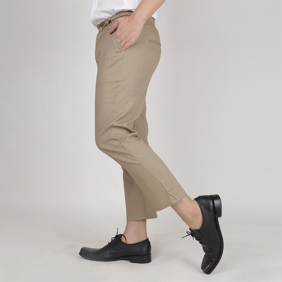 CELANA PANJANG FORMAL Celana Panjang Pria Slimfit Cropped Chino Pants Coklat Muda 3 cjb_chino_cropped_simple_cm2