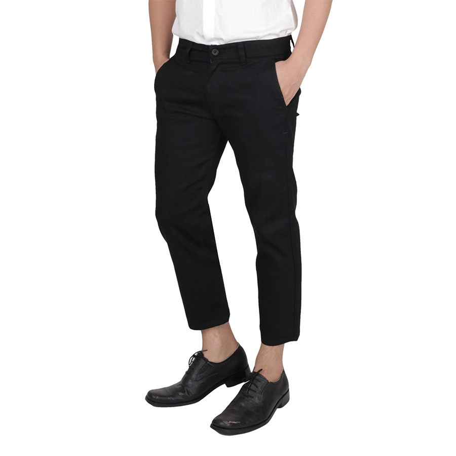 CELANA PANJANG FORMAL Celana Panjang Pria Slimfit Cropped Chino Pants Hitam 1 cjb_chino_cropped_simple_hx0