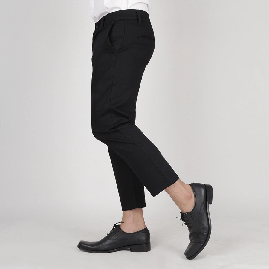 CELANA PANJANG FORMAL Celana Panjang Pria Slimfit Cropped Chino Pants Hitam 2 cjb_chino_cropped_simple_hx1