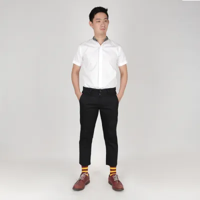 CELANA PANJANG FORMAL Celana Panjang Pria Slimfit Cropped Chino Pants Hitam 5 cjb_chino_cropped_simple_hx4