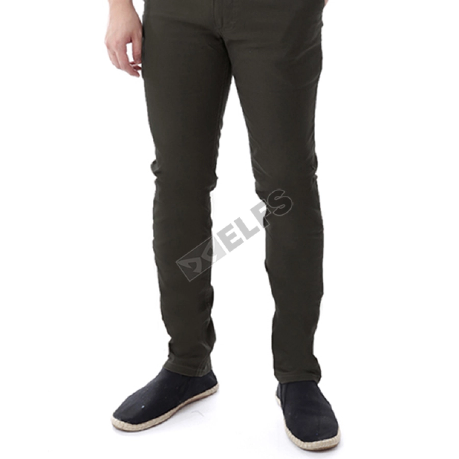 CELANA PANJANG CASUAL Celana Panjang Pria Chino List Hijau Tua 1 cjb_chino_list_it_0_copy