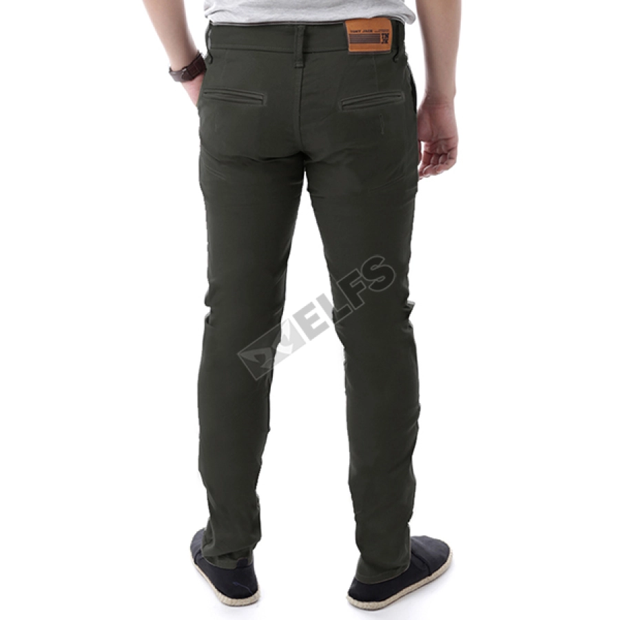 CELANA PANJANG CASUAL Celana Panjang Pria Chino List Hijau Tua 2 cjb_chino_list_it_1_copy