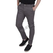 CELANA PANJANG CASUAL Celana Panjang Pria Chino Simple Abu Tua