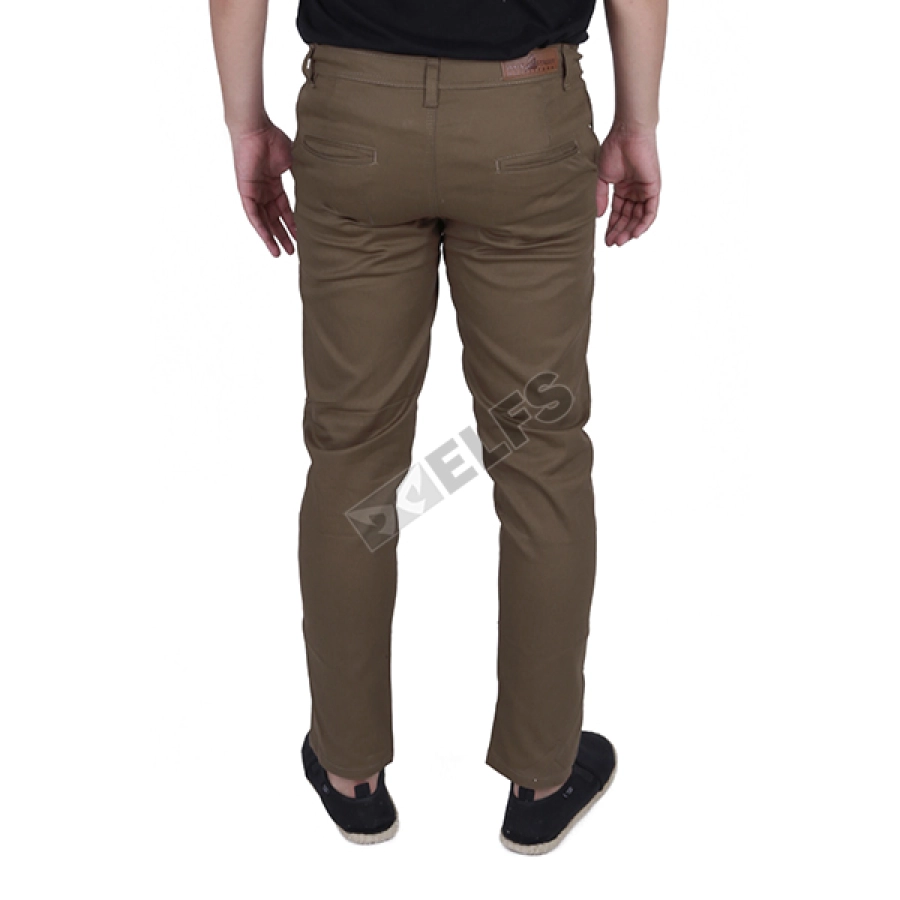 CELANA PANJANG CASUAL Celana Panjang Pria Chino Simple Coklat Tua 3 cjb_chino_simple_ct_2_copy