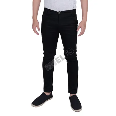 CELANA PANJANG CASUAL Celana Panjang Pria Chino Simple Hitam 1 cjb_chino_simple_hx_0_copy