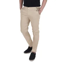 CELANA PANJANG CASUAL Celana Panjang Pria Chino Simple Putih Gading