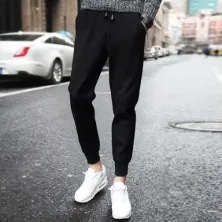 CELANA PANJANG CASUAL Celana Panjang Pria Jogger Import Lotto Sweat Pants Hitam Polos