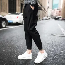 CELANA PANJANG CASUAL Celana Panjang Pria Jogger Import Lotto Sweat Pants Hitam Polos