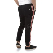 CELANA PANJANG CASUAL Celana Jogger Panjang Katun List 3 Stripe Hitam