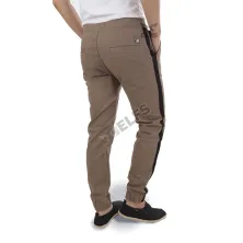 CELANA PANJANG CASUAL Celana Jogger Panjang Katun List Hitam Coklat Tua