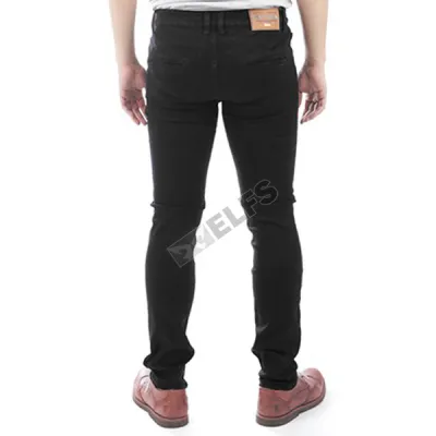 CELANA PANJANG JEANS Celana Panjang Soft Jeans List 036 Hitam 2 cjj_soft_jeans_list_036_hx_1_copy