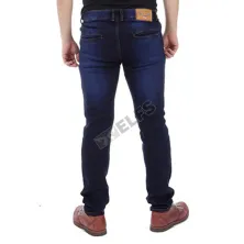 CELANA PANJANG JEANS Celana Panjang Soft Jeans List Thread 034 Biru Dongker