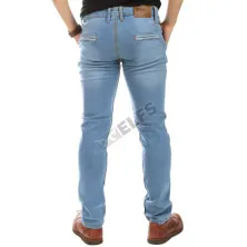 CELANA PANJANG JEANS Celana Panjang Soft Jeans List Thread 034 Biru Muda