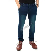 CELANA PANJANG JEANS Celana Panjang Soft Jeans List Washed 069 Biru Tua