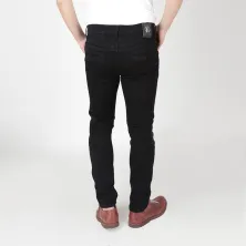 CELANA PANJANG JEANS Celana Panjang Pria sobek Knee Ripped Jeans Slimfit Hitam