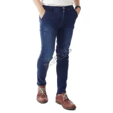 CELANA PANJANG JEANS Celana Panjang Soft Jeans Pria Premium Denim Biru Dongker
