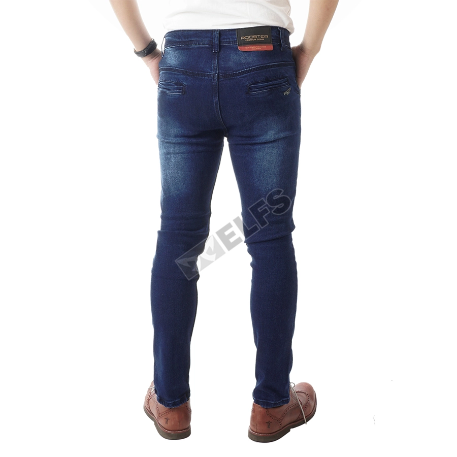 CELANA PANJANG JEANS Celana Panjang Soft Jeans Pria Premium Denim Biru Dongker 2 cjj_soft_jeans_roster_denim_bd_1_copy